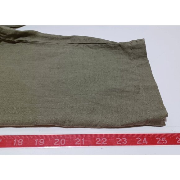 Soft Surroundings Womens Plus Size 3X Linen Tunic Green Oversized Boho Lagenlook - Picture 9 of 9